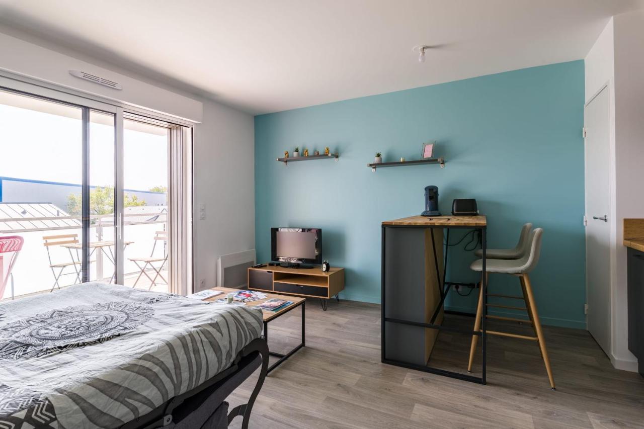L'Ecume - Studio Moderne Avec Grand Balcon Et Place De Parking Leilighet Dinard Eksteriør bilde